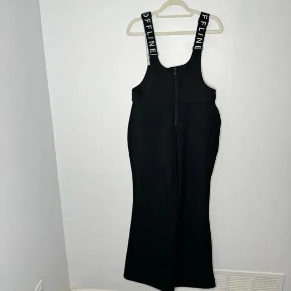 AERIE Offline Chillside Collection Black Ski Snow Suit Size Large - Picture 7 of 9